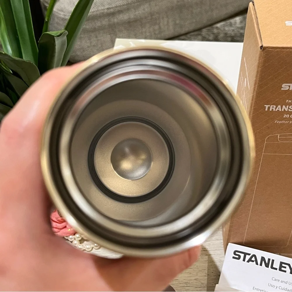 STANLEY Aerolight Transit Bottle Cup 20 Oz CASHMERE Rose Pink Gold - Picture 7 of 11